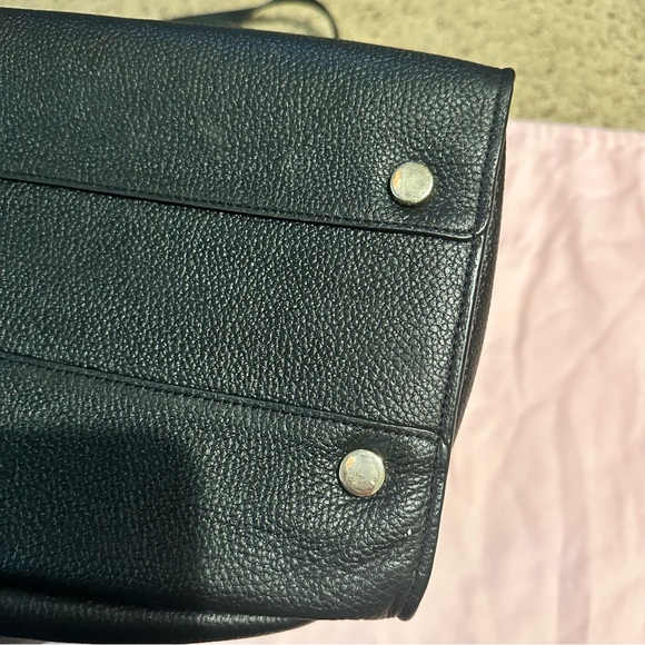 Kate Spade Sam Large Pocket Satchel in Black Leather Tote Bag - Picture 7 of 14